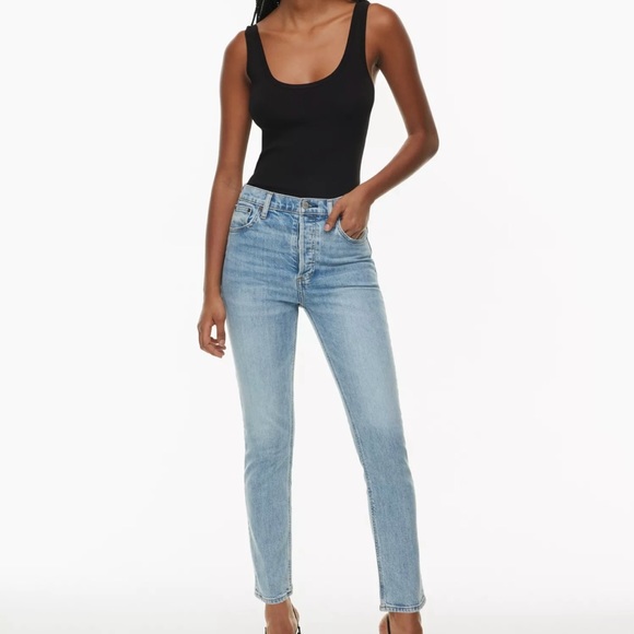 ARITZIA Denim Forum The Yoko High Rise Slim 23R - Picture 1 of 8